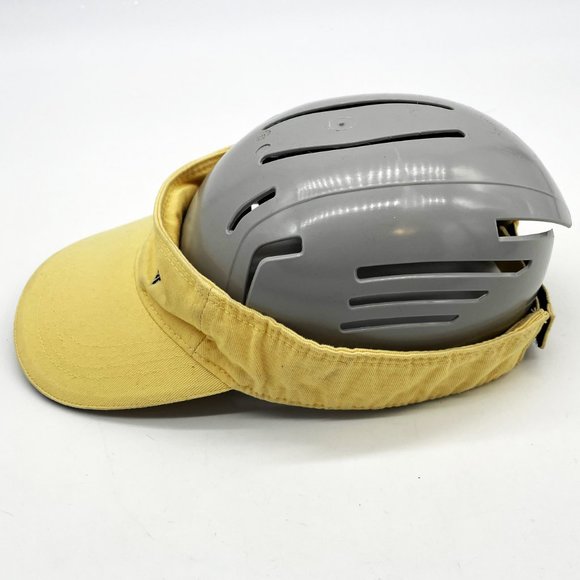 Vintage Eddie Bauer Since 1920 Hook & Loop Adjustable OSFA Yellow Visor Golf Hat - Picture 4 of 5